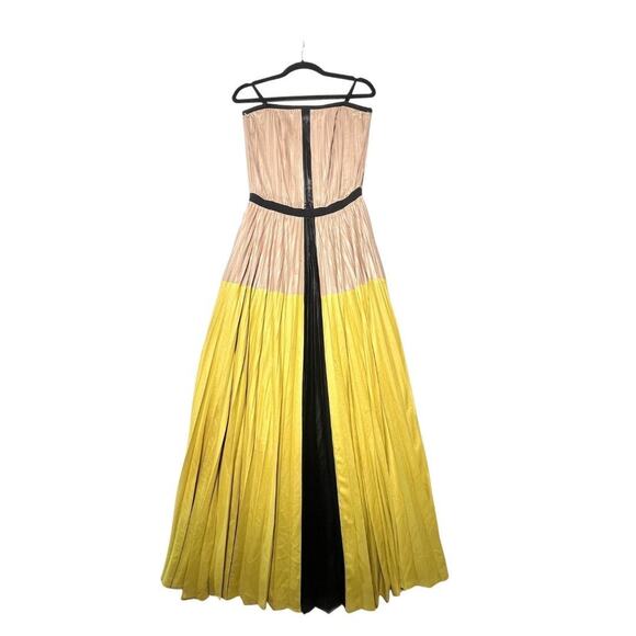 BCBGMaxAzria Dresses & Skirts - Lilyan Colorblocked Dress by BCBGMAXAZRIA NWT as is Flaw Flowy Wedding Guest sm